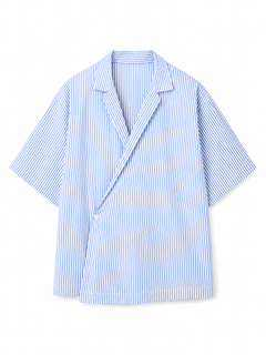 Blue Striped Oversized Shirt