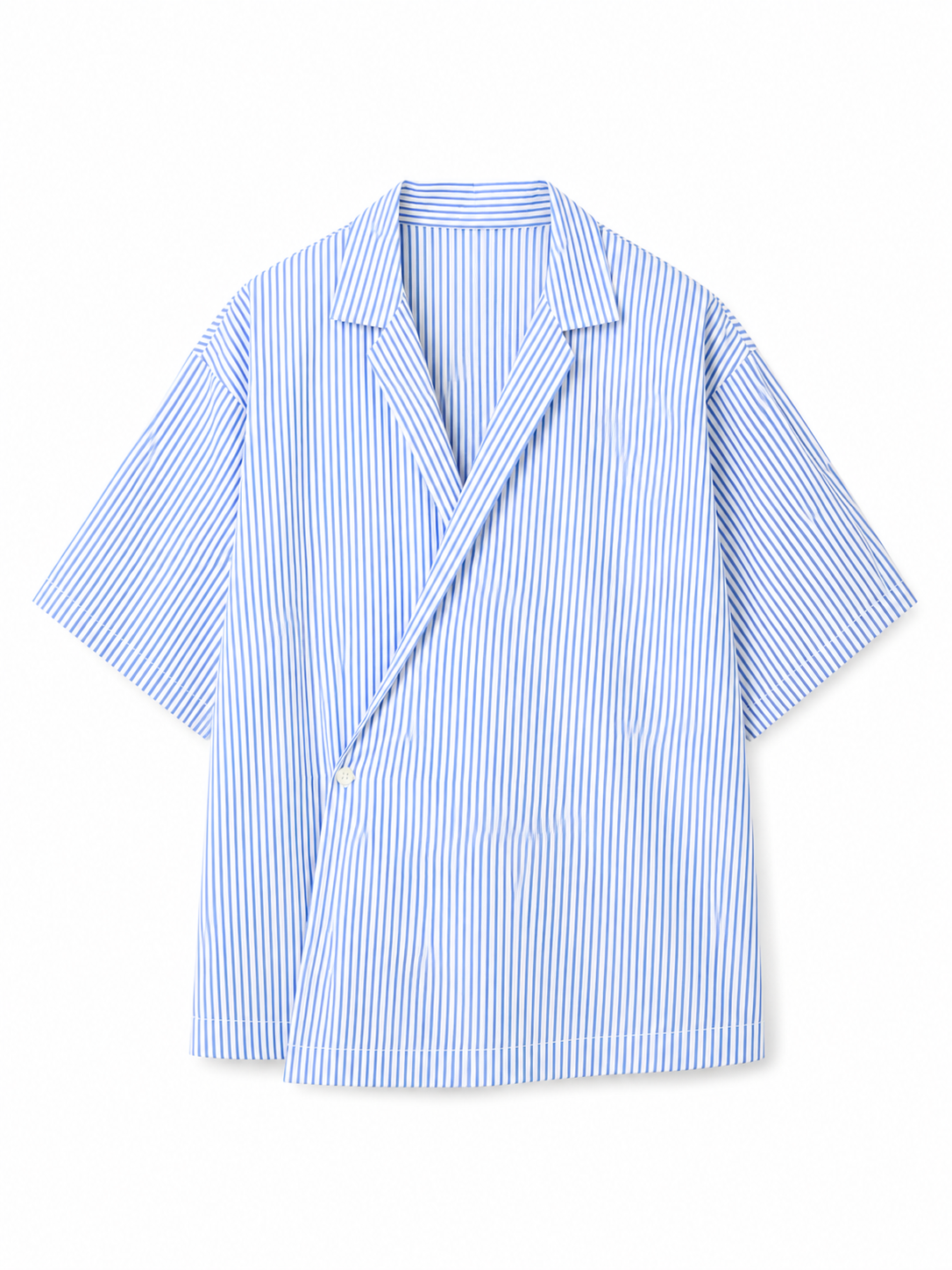 Blue Striped Oversized Shirt