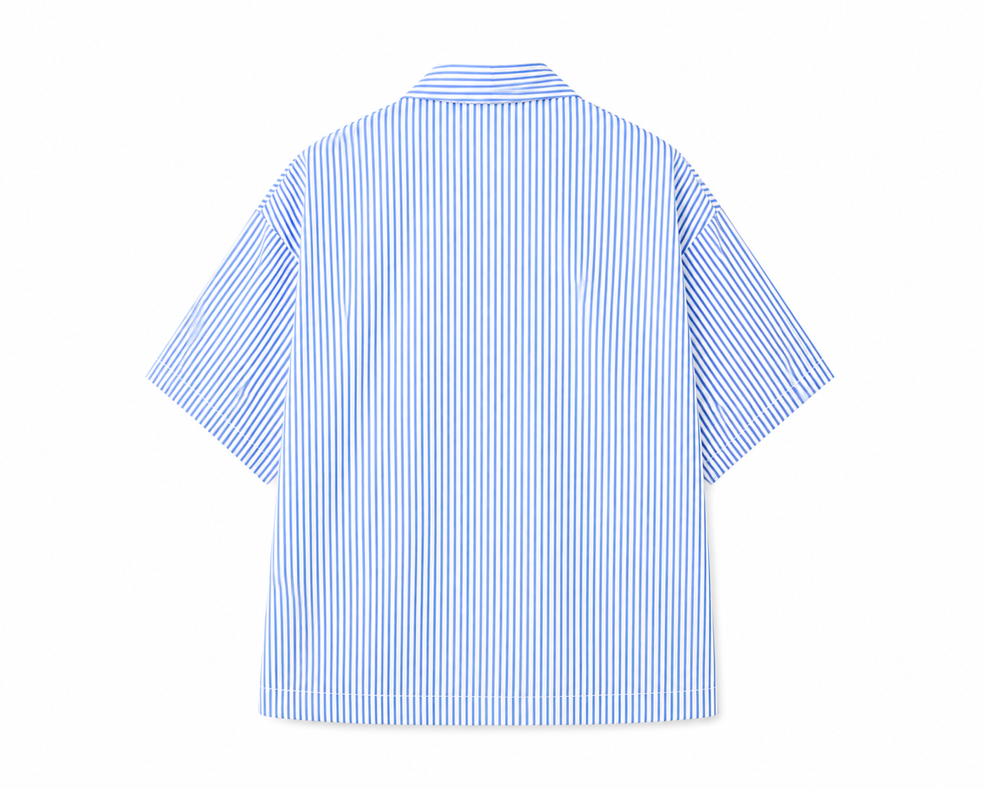 Blue Striped Oversized Shirt