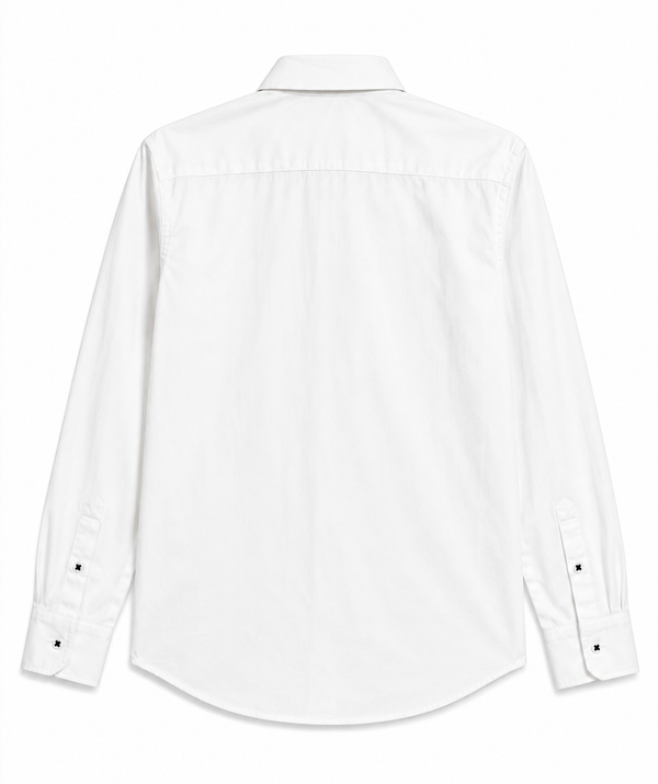 White Panda Embroidered Shirt
