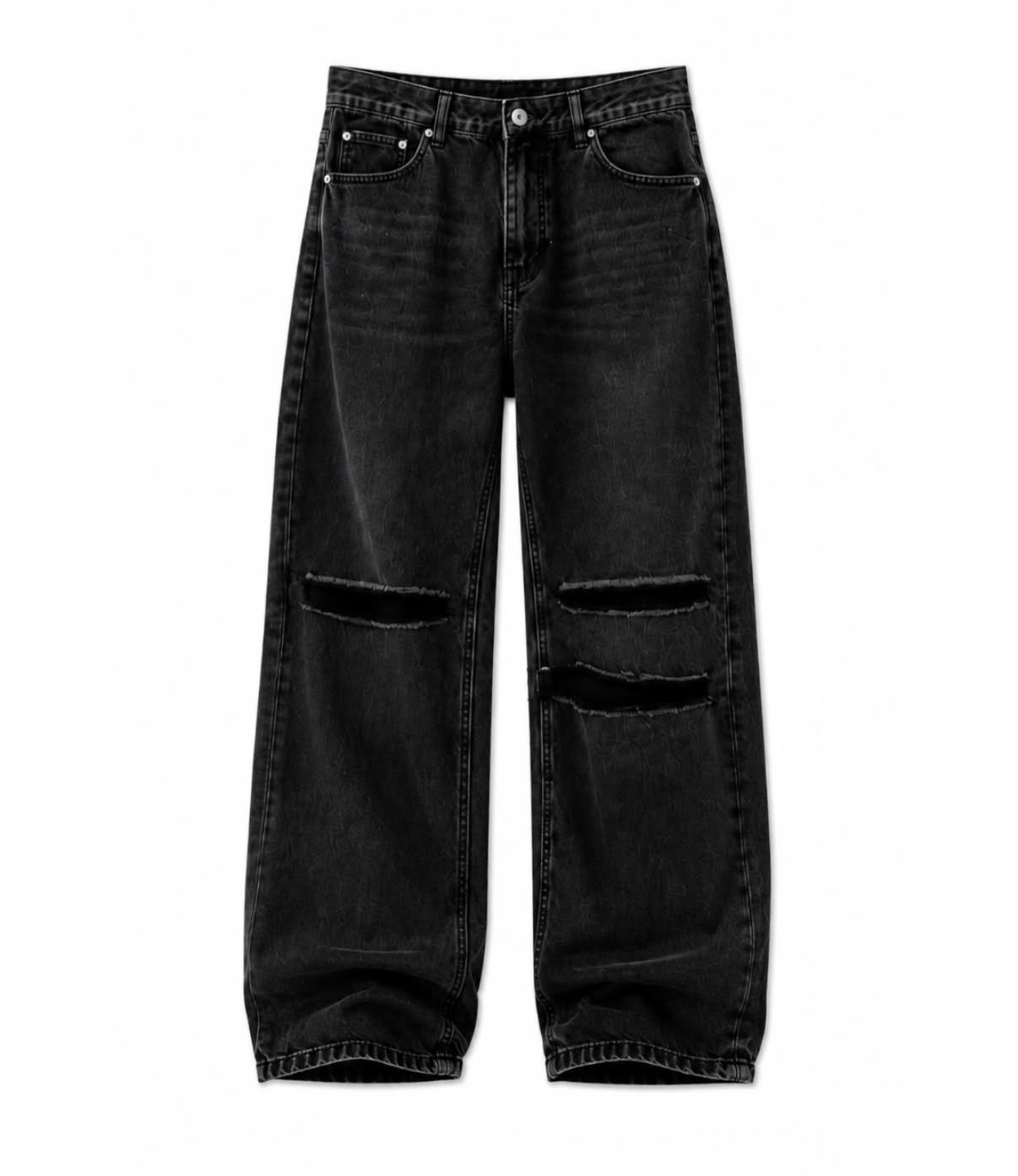 Black Washed Denim Jeans